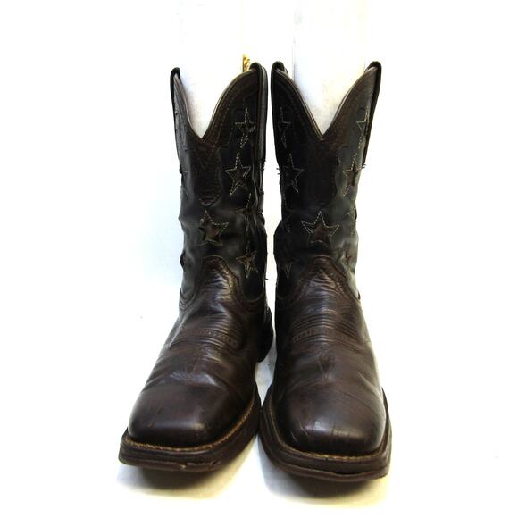 Durango Mens Size 8.5 M Brown Leather American Flag Cowboy Western Boots main image 6